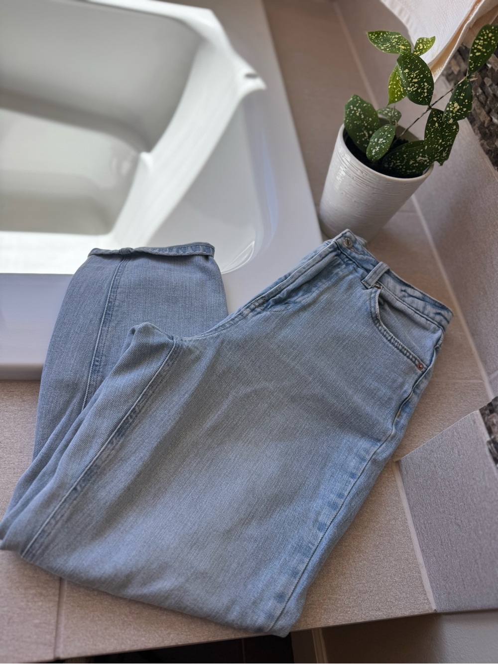 wild fable Light Blue Cropped Ankle Jeans